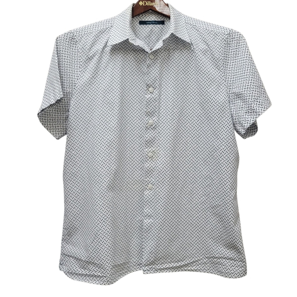 Perry Ellis Men's Button-Up Short Sleeves Shirt Size Large Pre-owned Condition - Picture 1 of 8